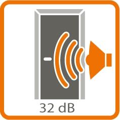 Bloc-porte palière EI30 acoustique 32 dB prépeint poussant gauche H.204 x l.93 cm - JELD WEN - 3