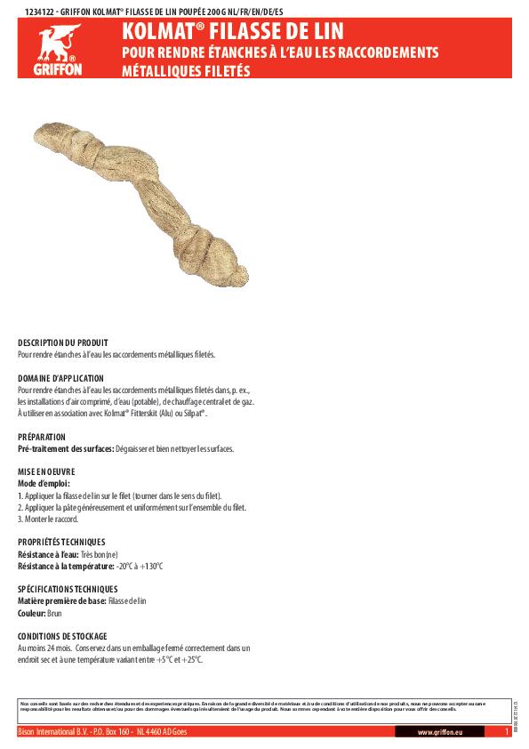 Filasse de lin 200 g Kolmat - GRIFFON - 2