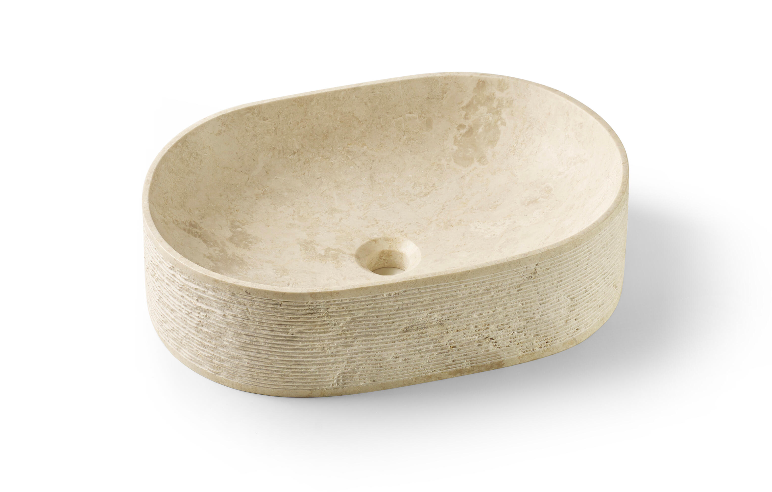 Lavabo de sobreponer morella beige 52x13.5x37 cm