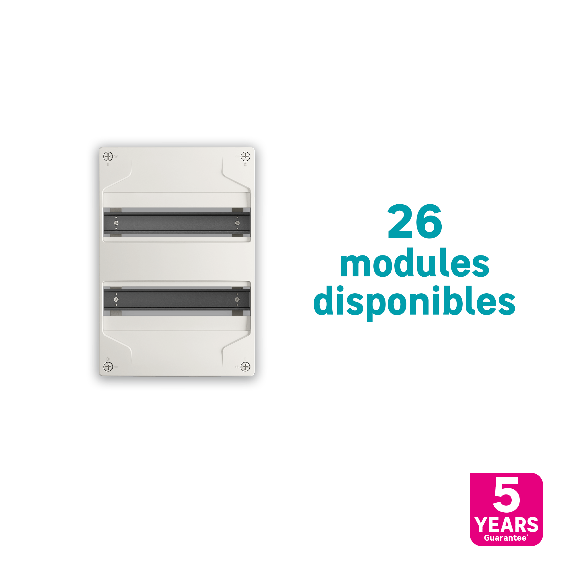 Tableau électrique nu LEXMAN 2 rangées 26 modules - 3