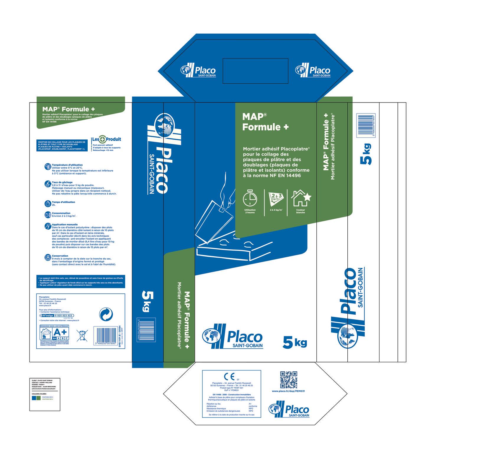Mortier adhésif en poudre intérieur & extérieur 5 kg - MAP PLACO - 3