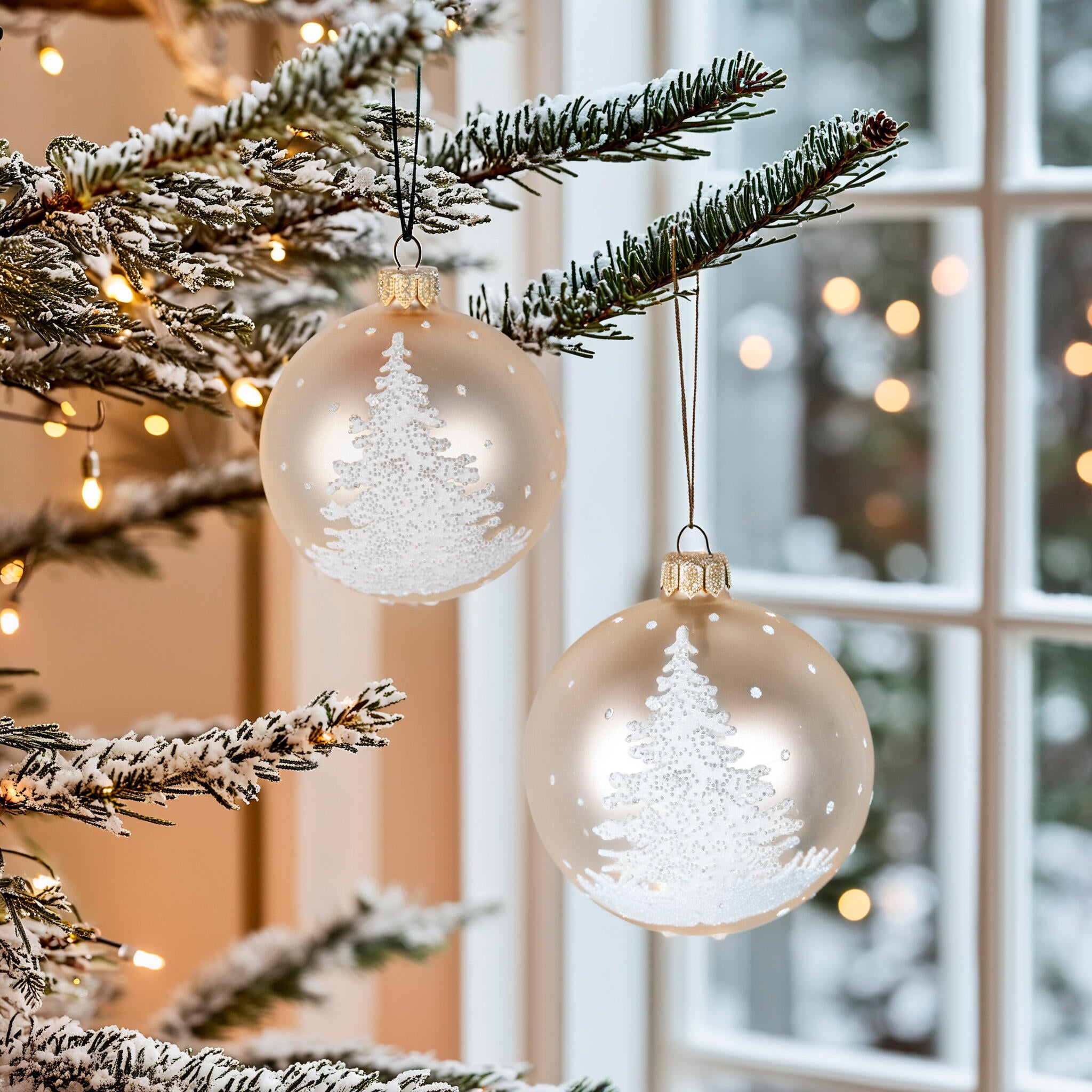 Bolas De Navidad De Cristal Decoradas 10 Cm En Rojo Y Verde / Título Predeterminado | Leroy Merlin