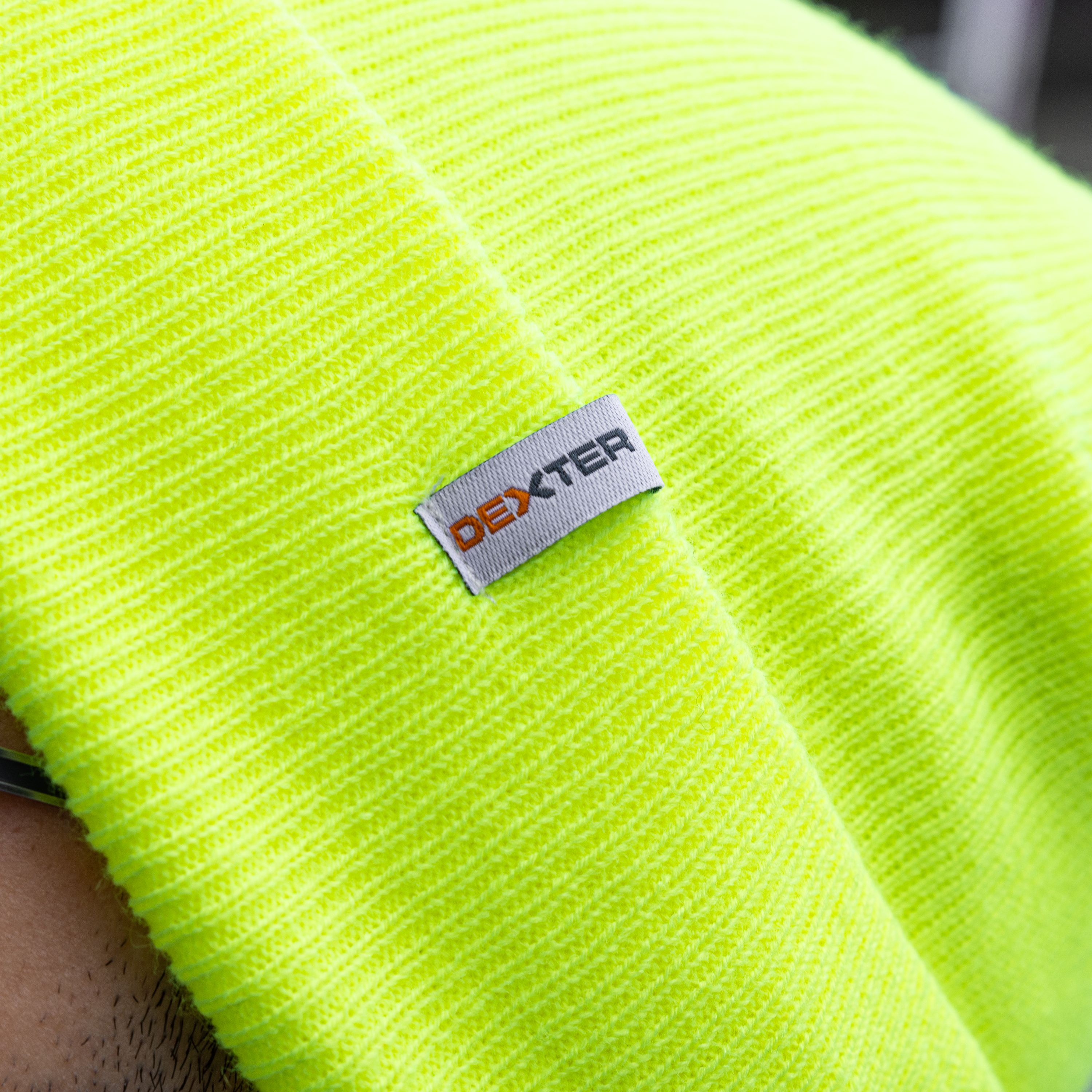 Gorro acrílico universal tamanho único amarelo fluorescente Dexter - 4