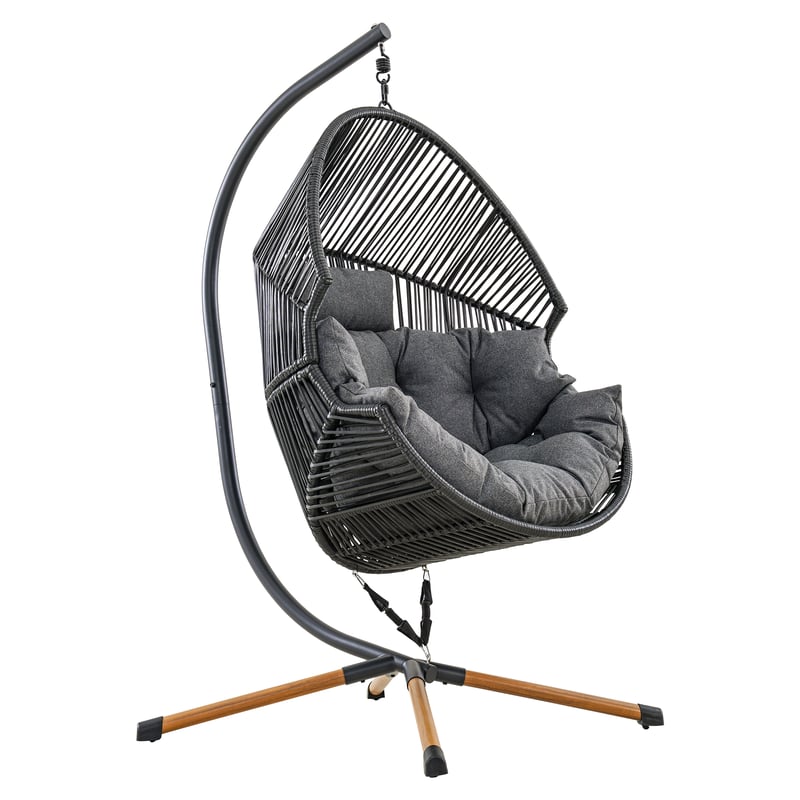 Fotel wiszący kokon Holand czarny Esti&Esta