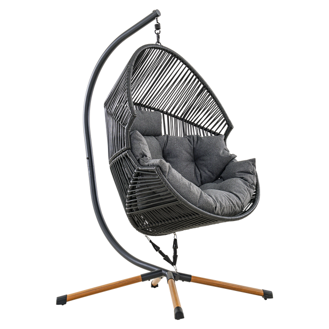 Fotel wiszący kokon Holand czarny Esti&Esta