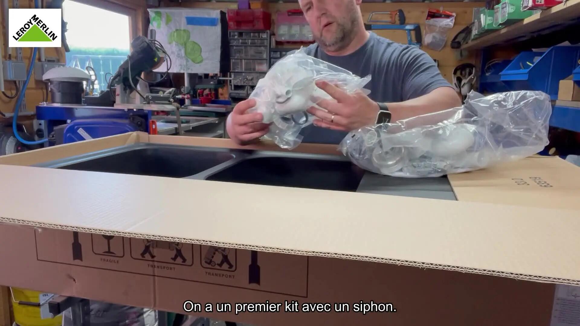 évier noir