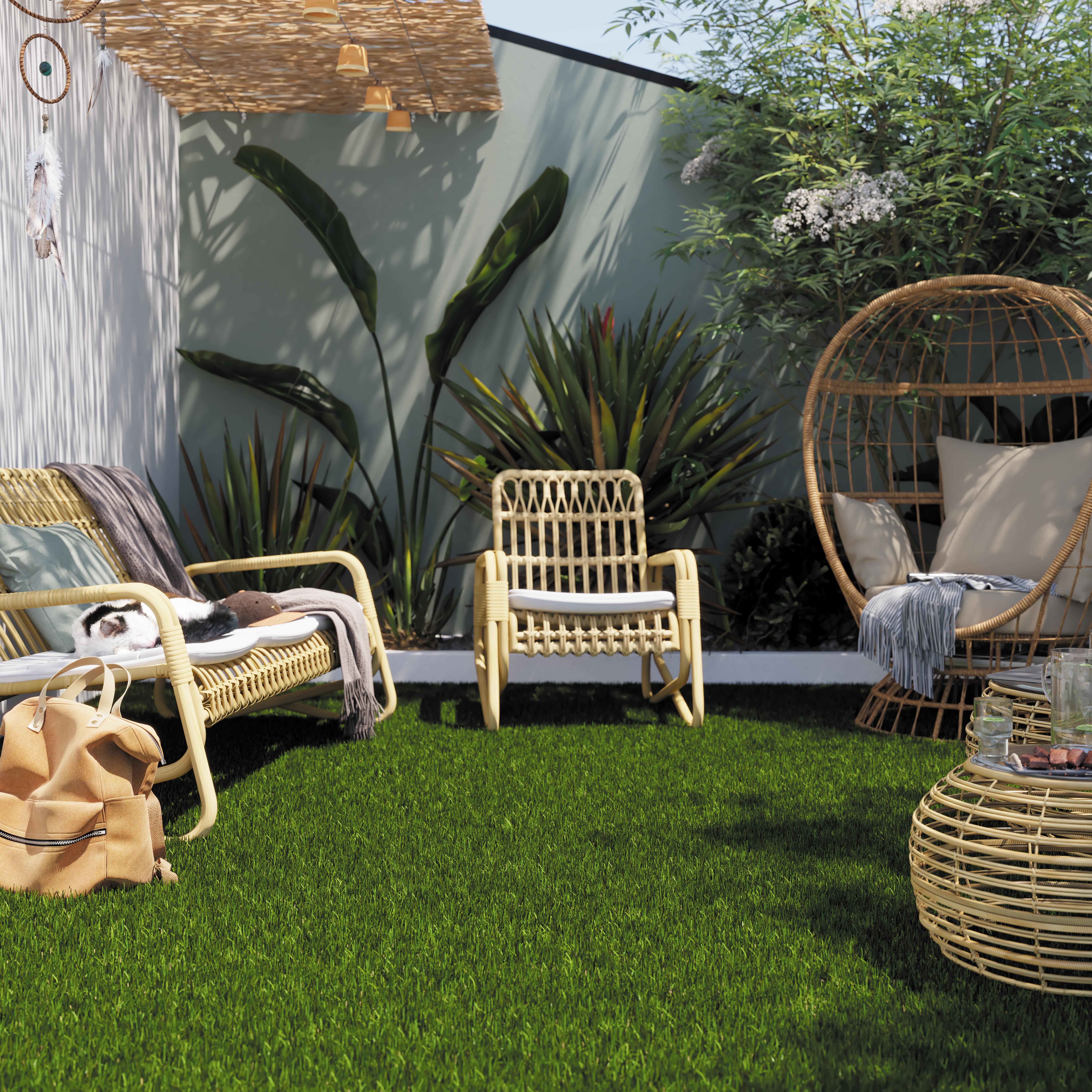 Rolo de relva artificial NATERIAL IBIZA 30MM 1X5M A MEDIDA 30% reciclado 28350 pontadas m2 e 8500 DTex - 17