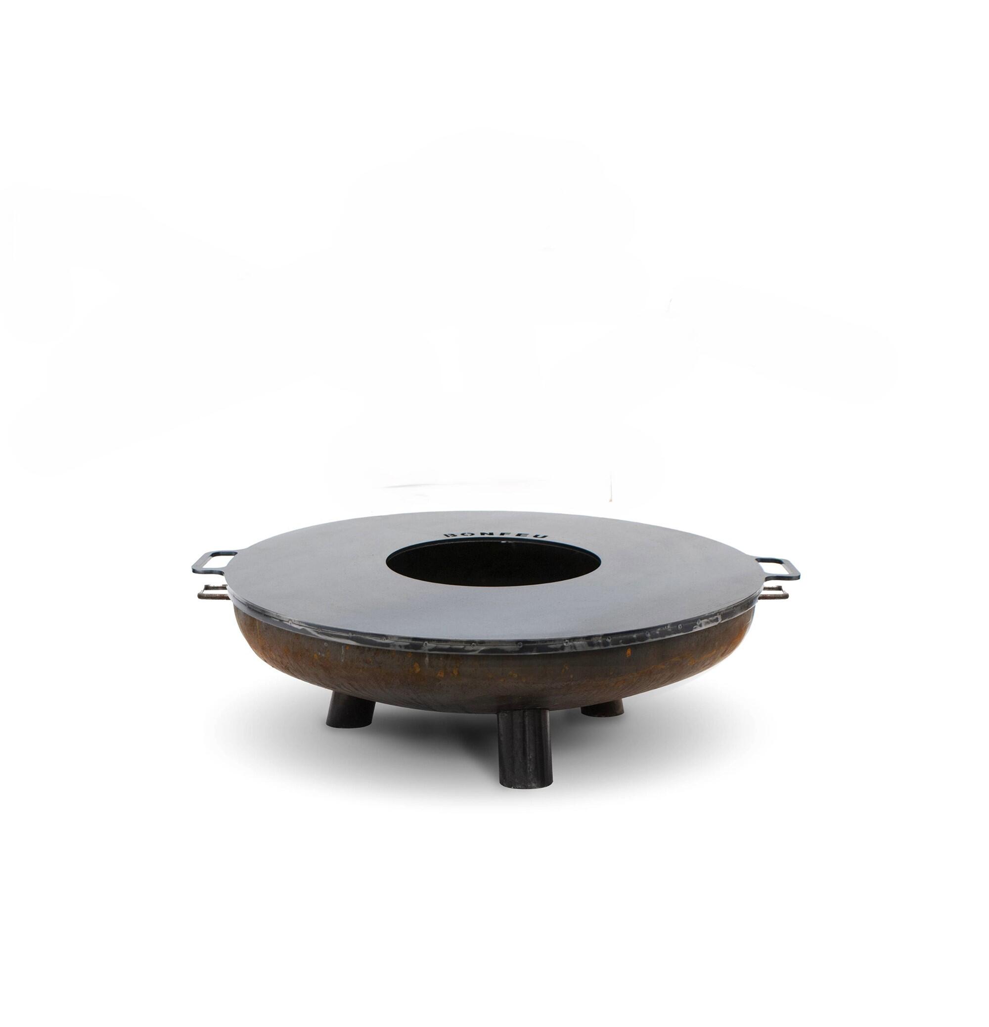 Brasero de exterior bonbowl plus 80 cm con plancha
