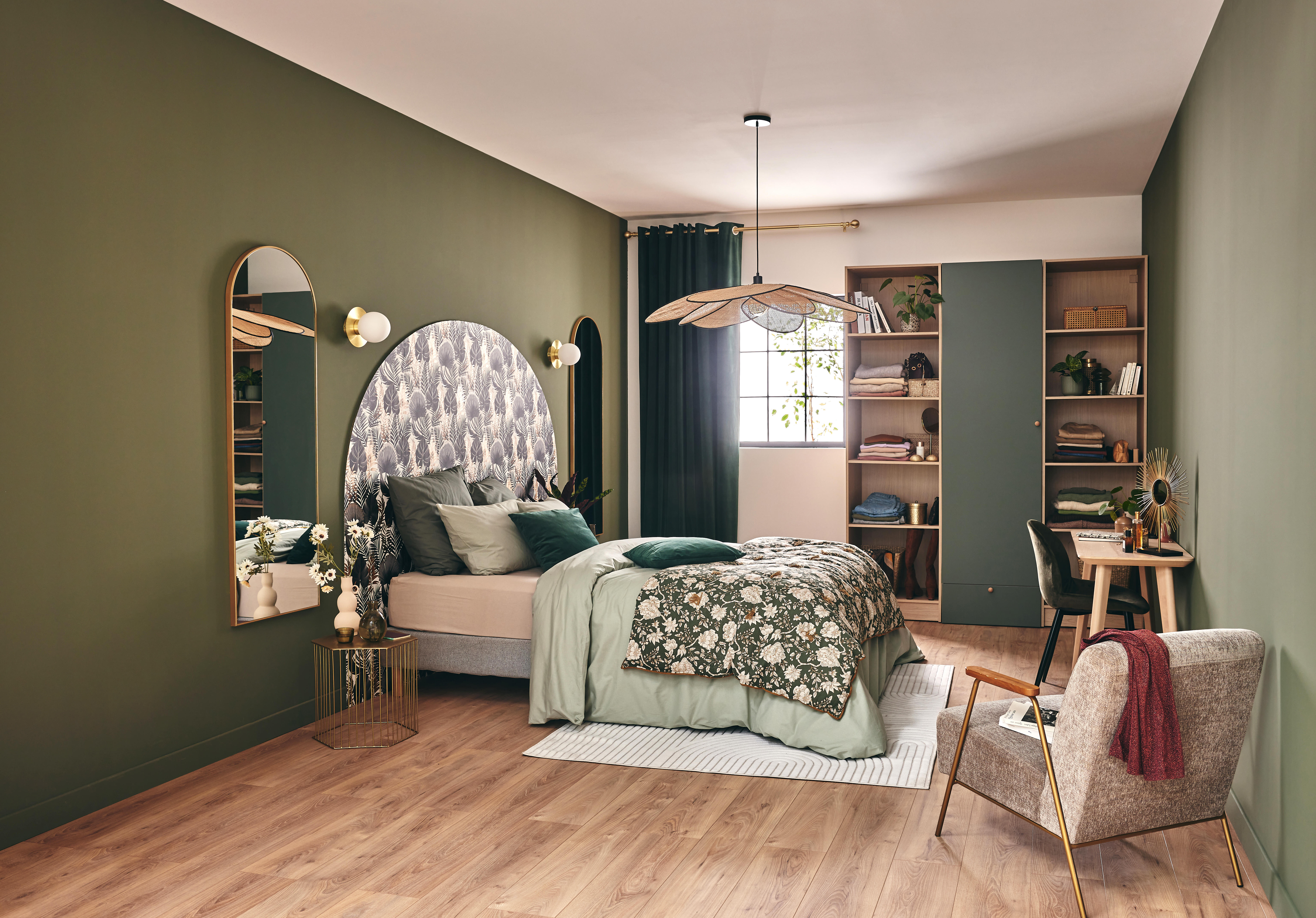 Porte battante SPACEO Evo'M Vienne Gris Vert H.204,8 X L.60 cm - 10