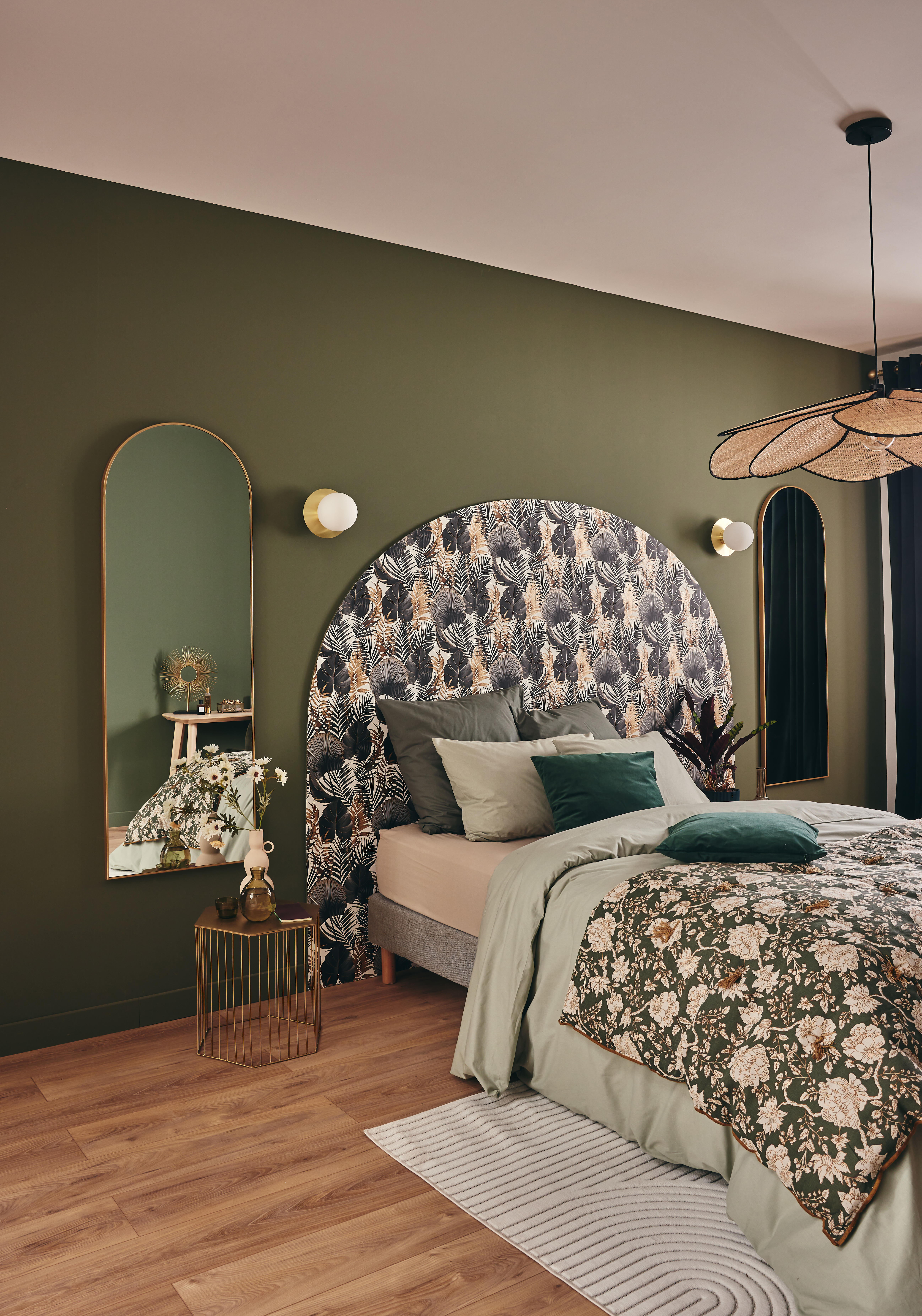 Peinture mur, boiserie vert ombelle velours LIBÉRON 163 faubourg 2.5L - 3