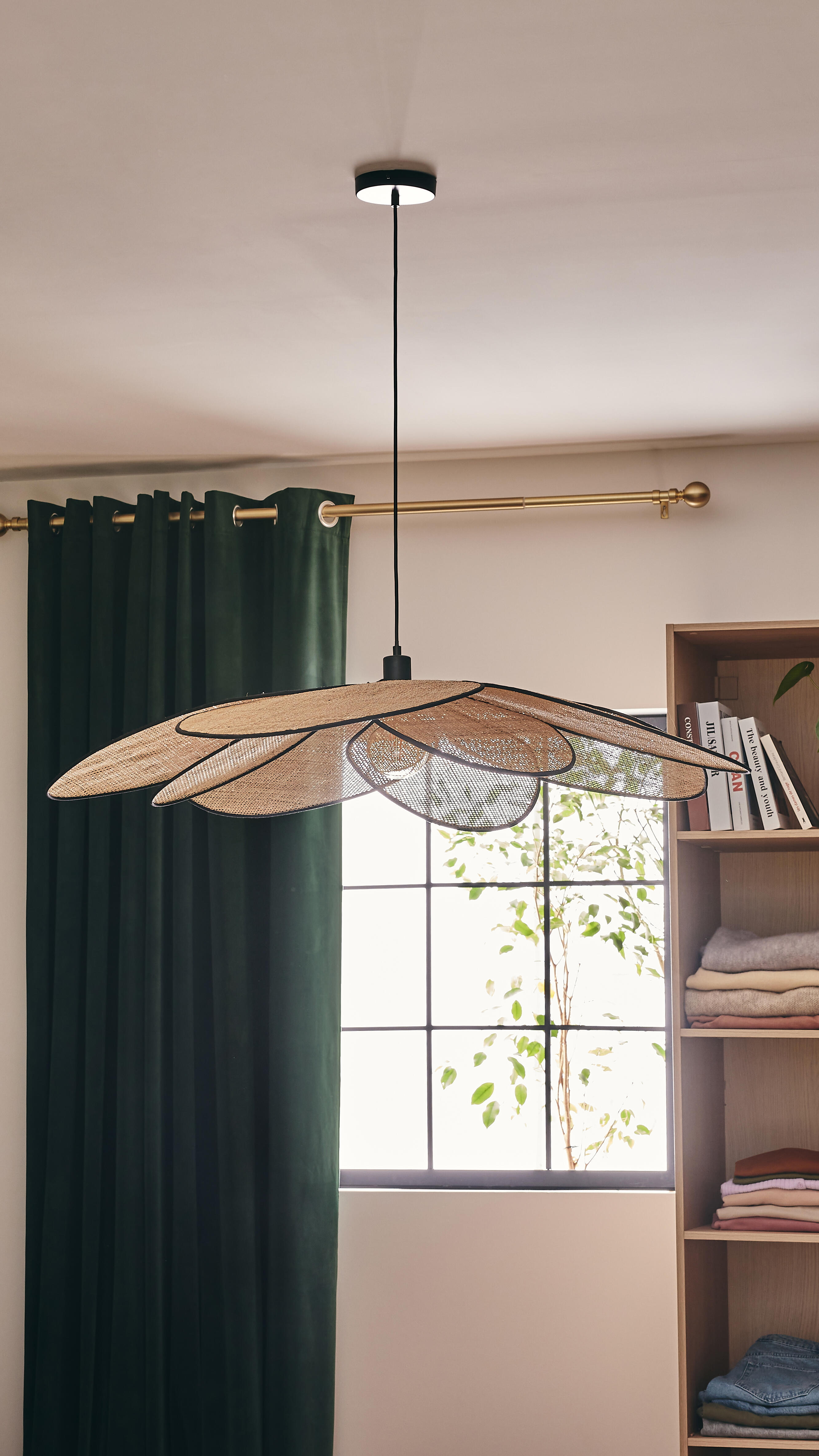 Suspension rotin, Bamako, beige, Diam.110 cm INSPIRE, E27 - 2