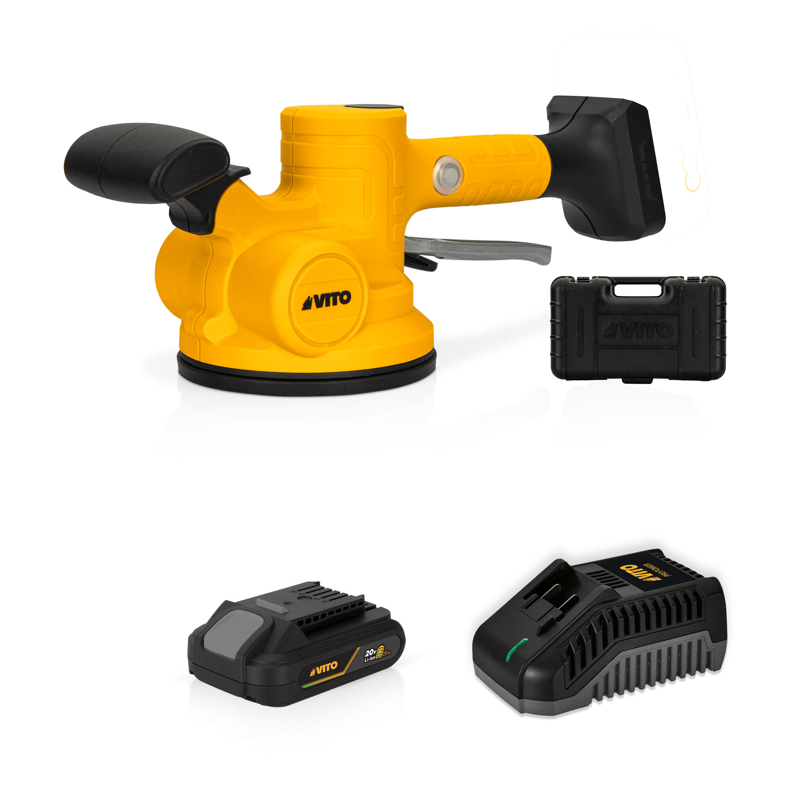 Ventosa de alicatado 20v-130mm+ bateria +cargador