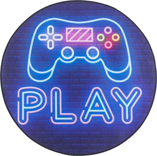 Dywan dzięcięcy okrągły Print 3D Play śr. 80 cm