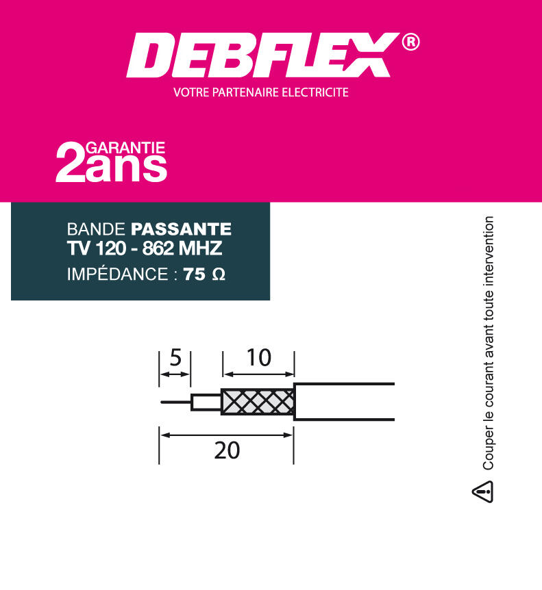 Prise tv en saillie BLOK - DEBLEX - 3