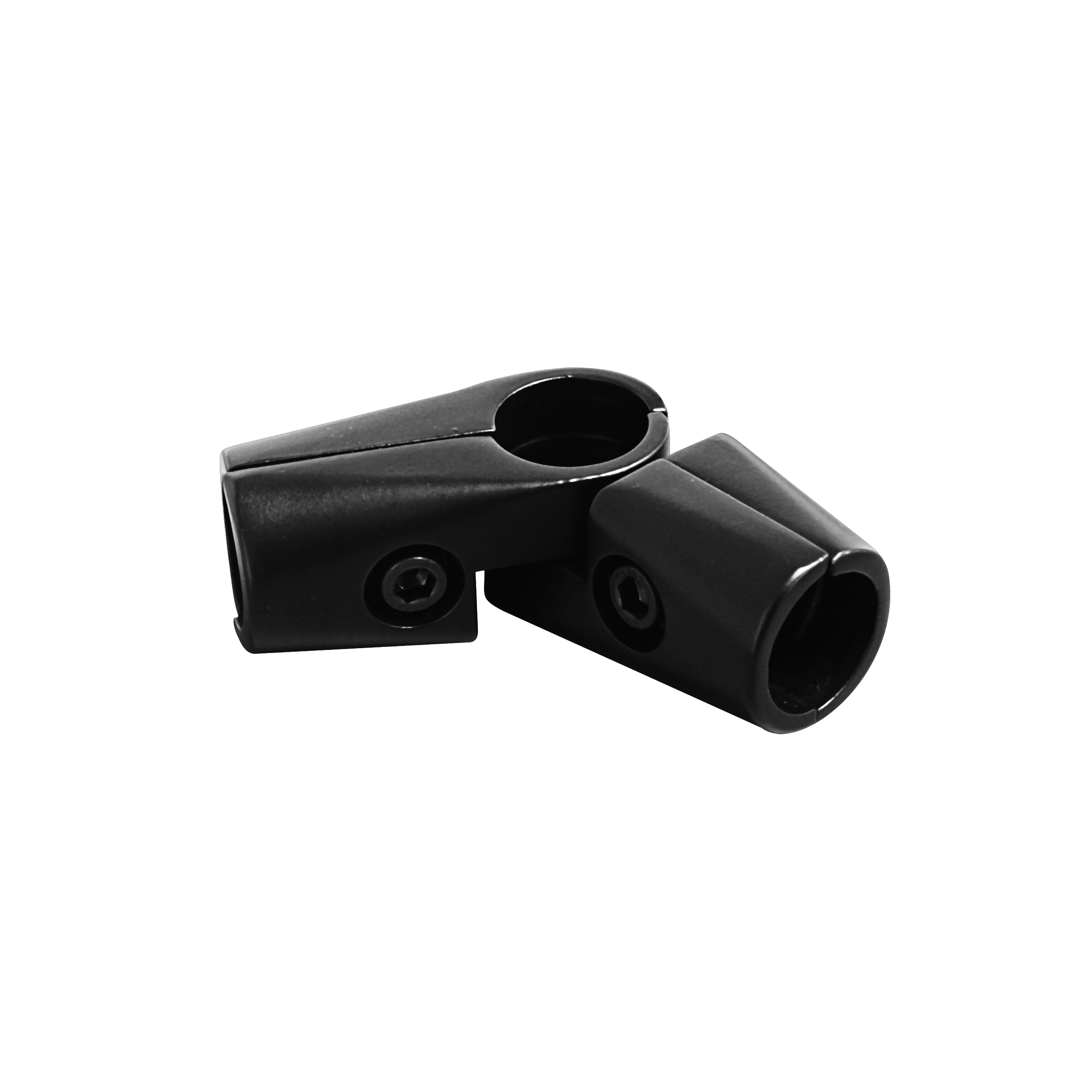 Złącze dwuramienne do drążka szafy Tris Black śr. 25 mm Q25