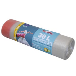 Sacs Poubelle Transparents 33 Gallons - Lot De 250, 33x39 Pouces, 1.10 Mil, Pour Toute La Maison