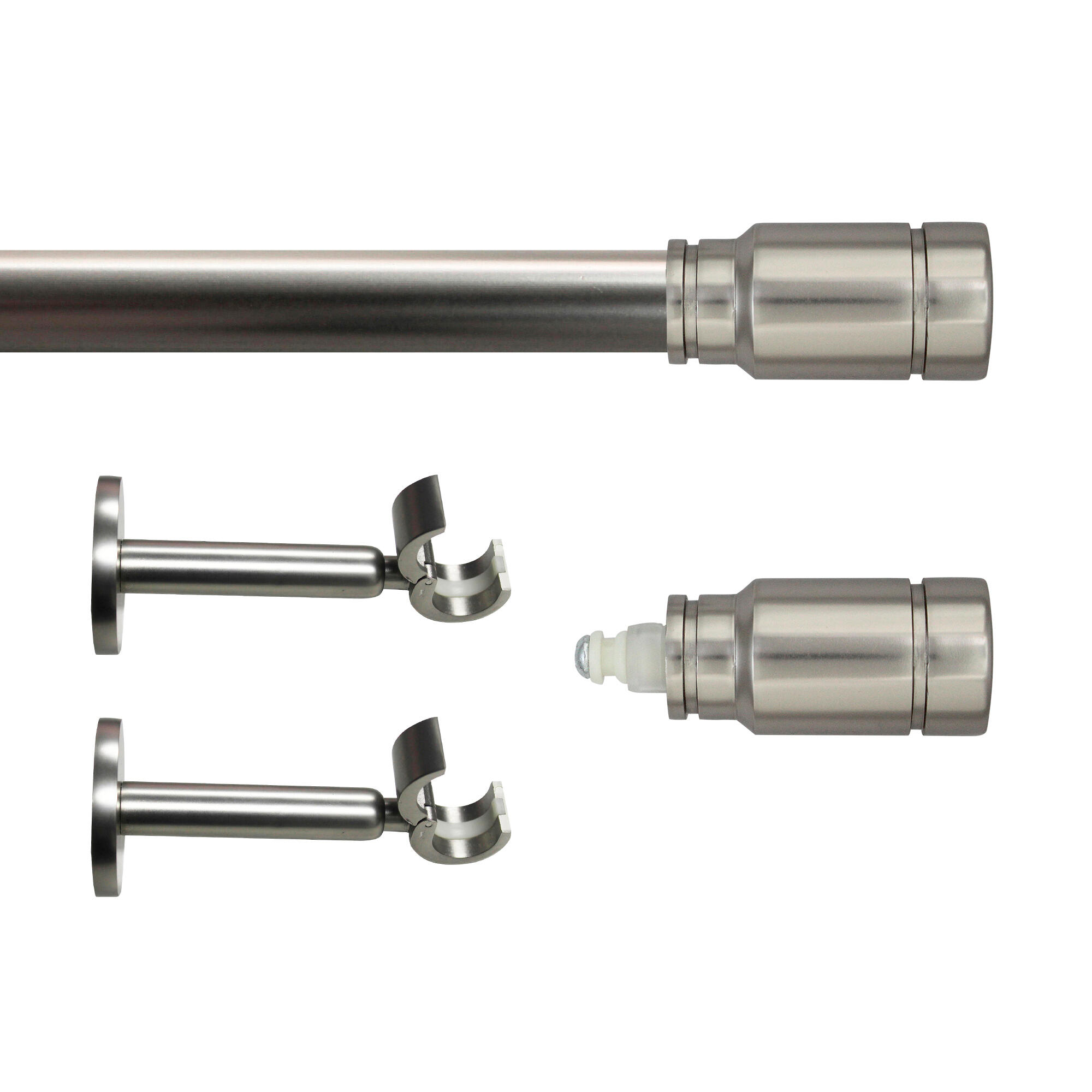 Set barra de metal diámetro 20mm cromo a pared 1.50m inspire kali cylinder