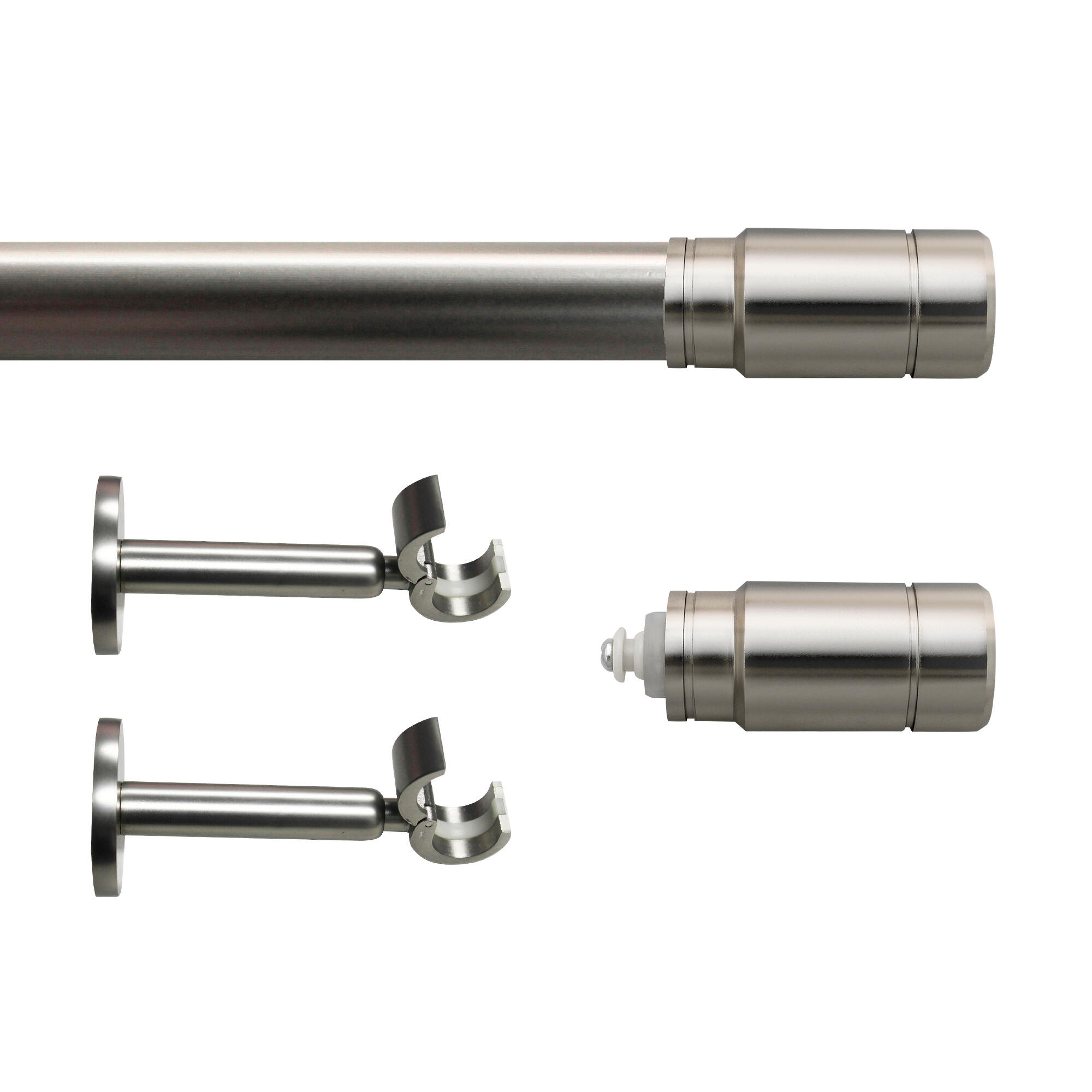 Set barra de metal diámetro 28mm cromo a pared 2m inspire kali cylinder