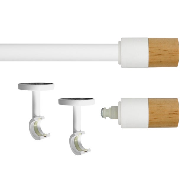 Set barra de metal diámetro 20mm blanco a techo 2.5m INSPIRE Cylinder