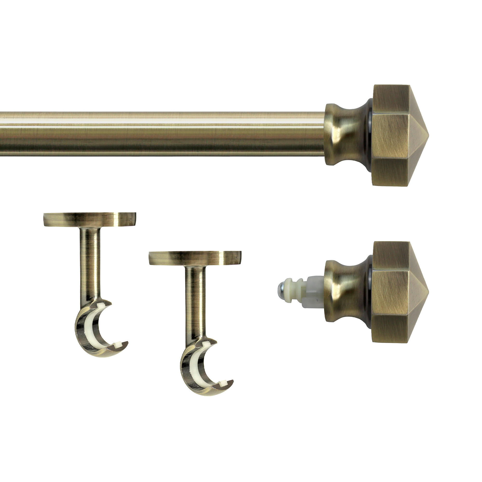 Set barra de metal diámetro 20mm bronce a techo 2m inspire facet