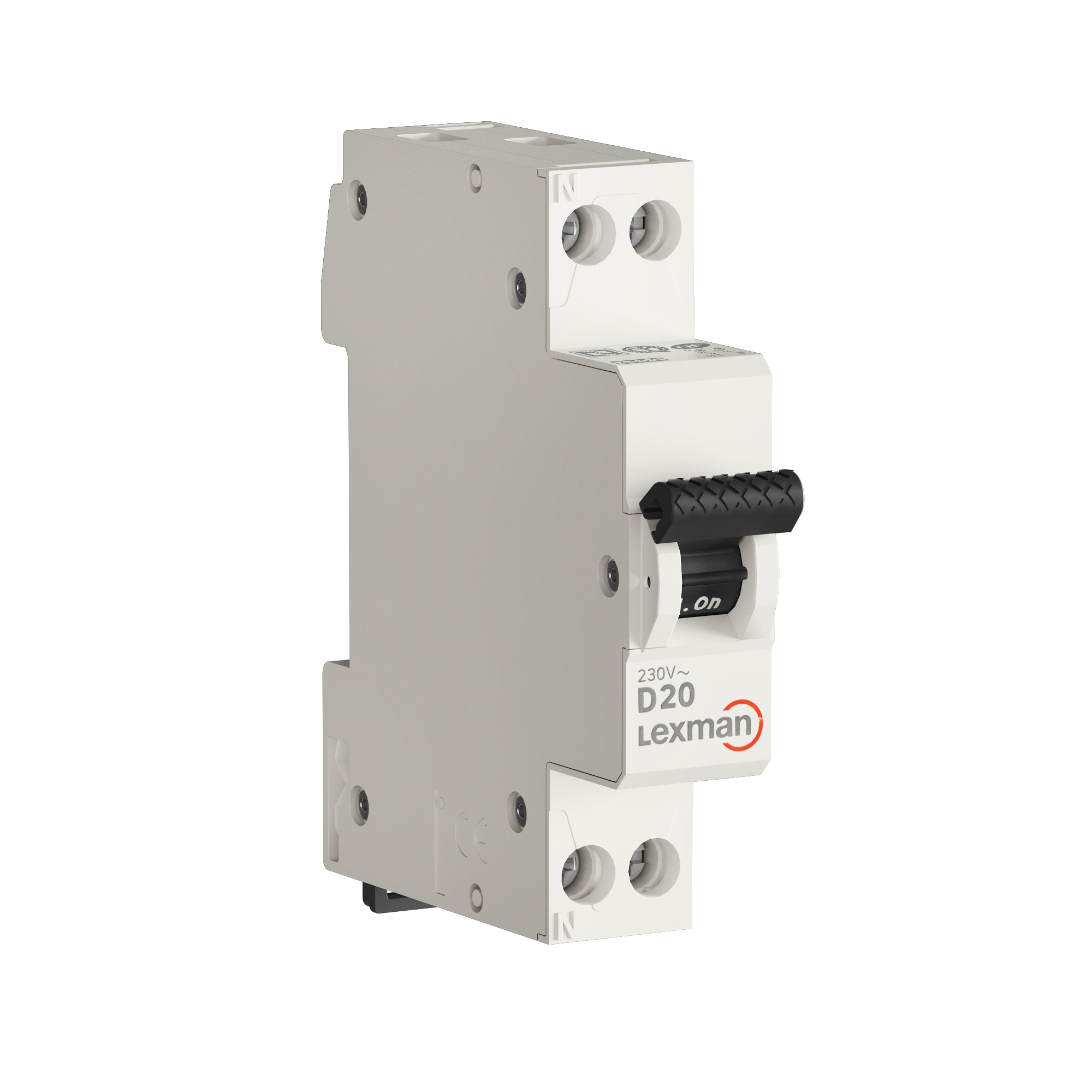 Disjoncteur Phase + neutre 20A LEXMAN - 3