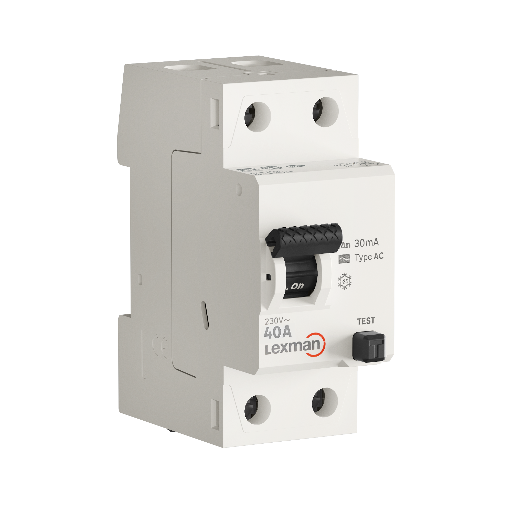 Interrupteur différentiel LEXMAN, 30 mA 40 A type AC - 3