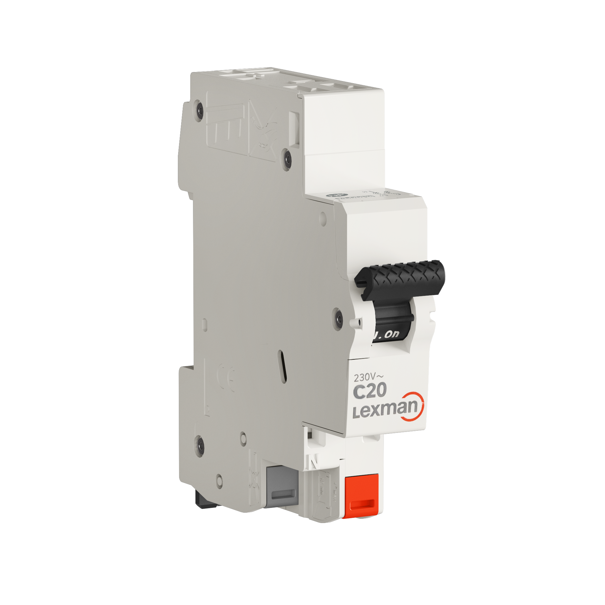 Disjoncteur phase + neutre LEXMAN 20 A, automatique - 3