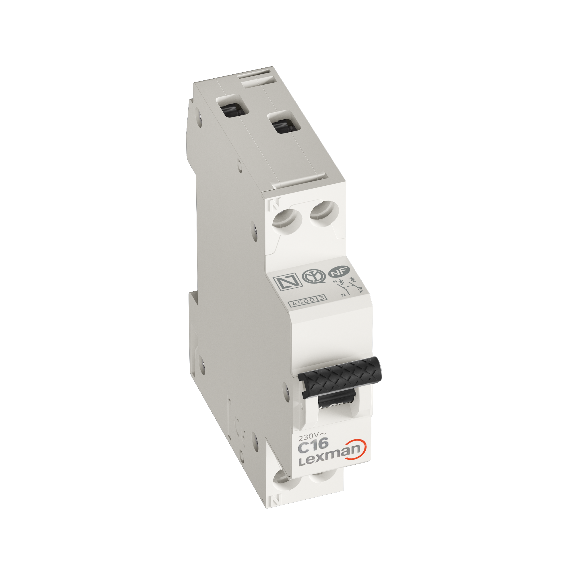 Disjoncteur phase + neutre LEXMAN 16 A - 2