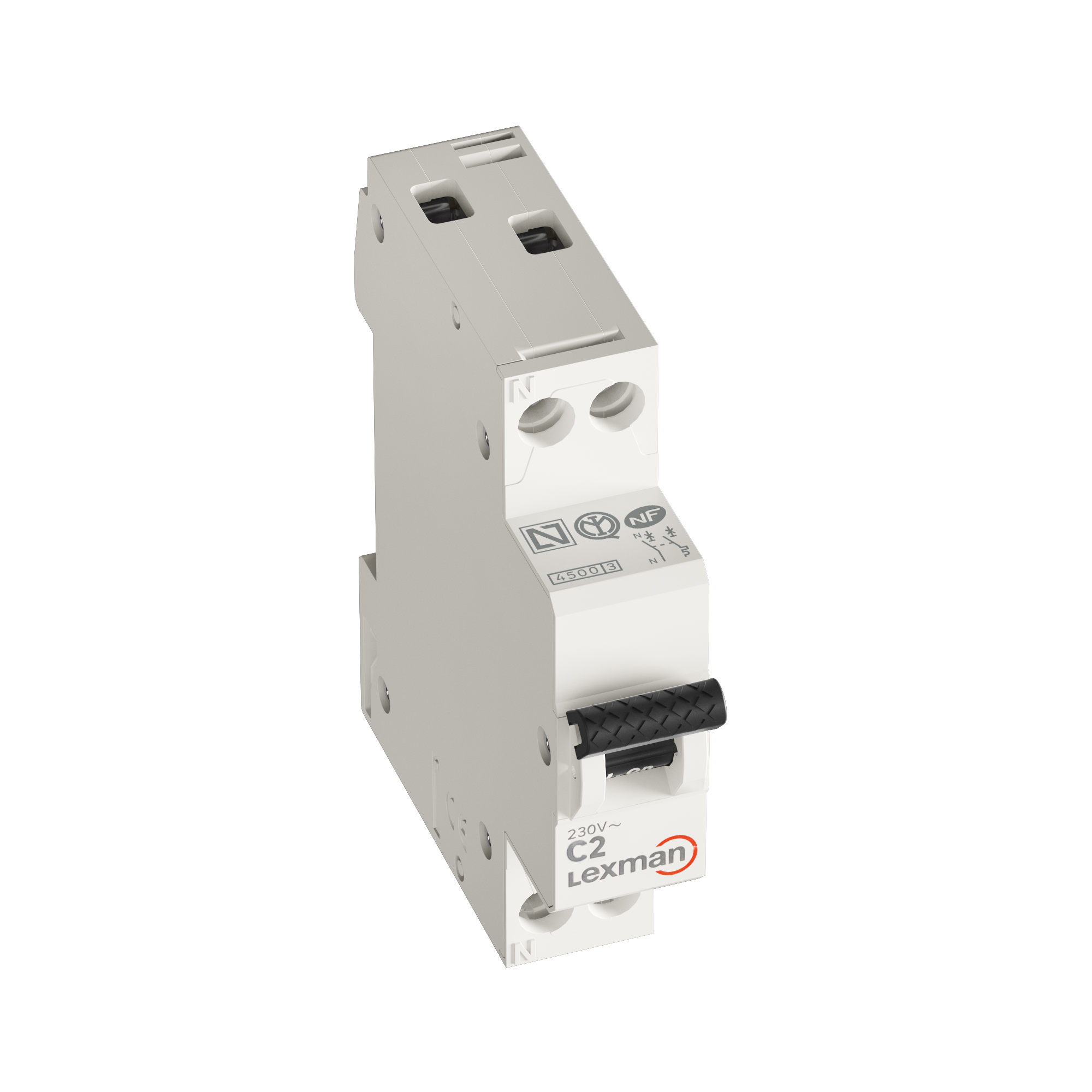 Disjoncteur phase + neutre LEXMAN 2 A - 2