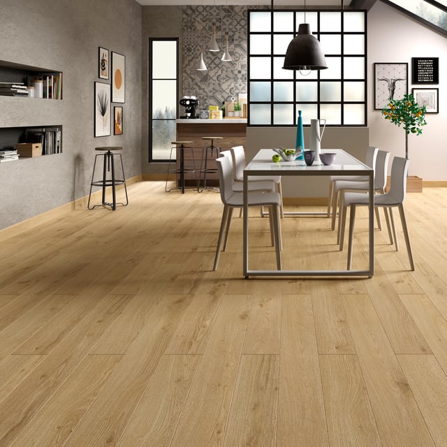 Sol stratifié CREATIV' mistral 4 CH, l.172 mm, Ep.8 mm, résistant à l'eau 100H