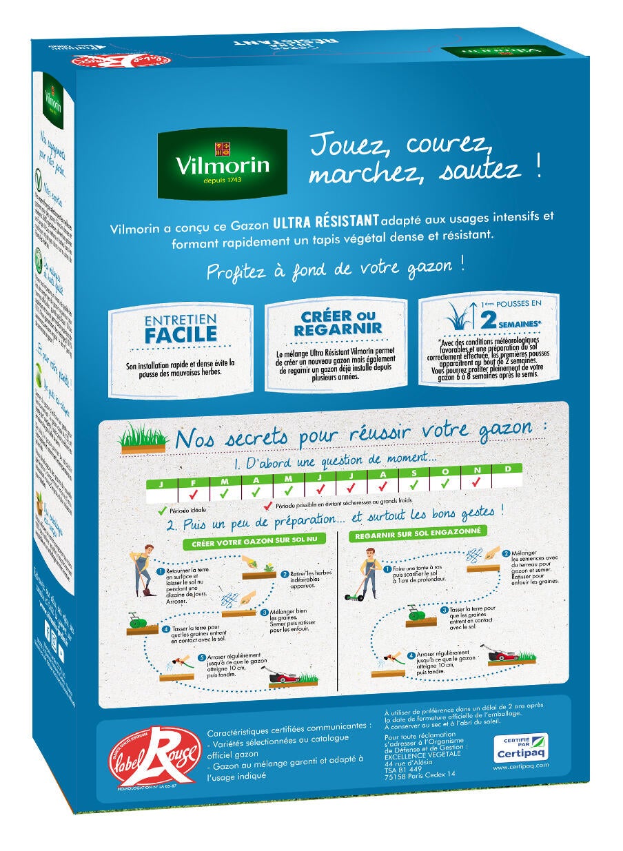 Gazon ensoleillé VILMORIN 0.288 kg, 10 m² - 2