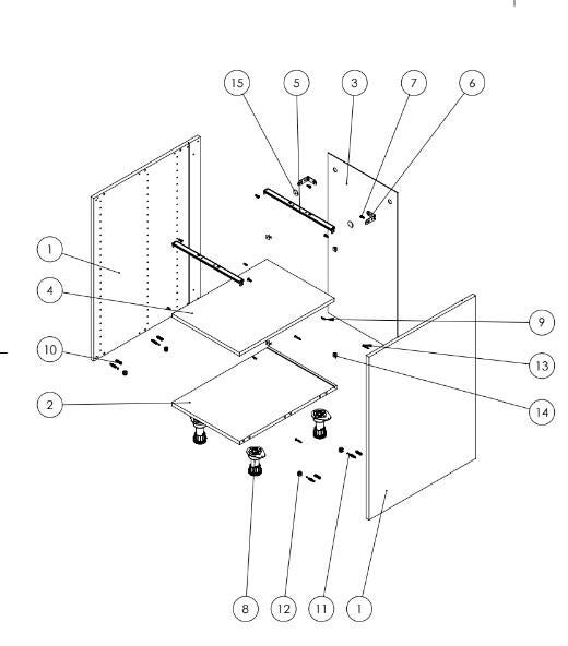 Caisson bas de cuisine DELINIA ID blanc H.76.8 x l.40 x P.58 cm - 8