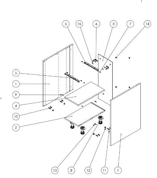 Caisson bas de cuisine DELINIA ID blanc H.76.8 x l.30 x P.58 cm - 5