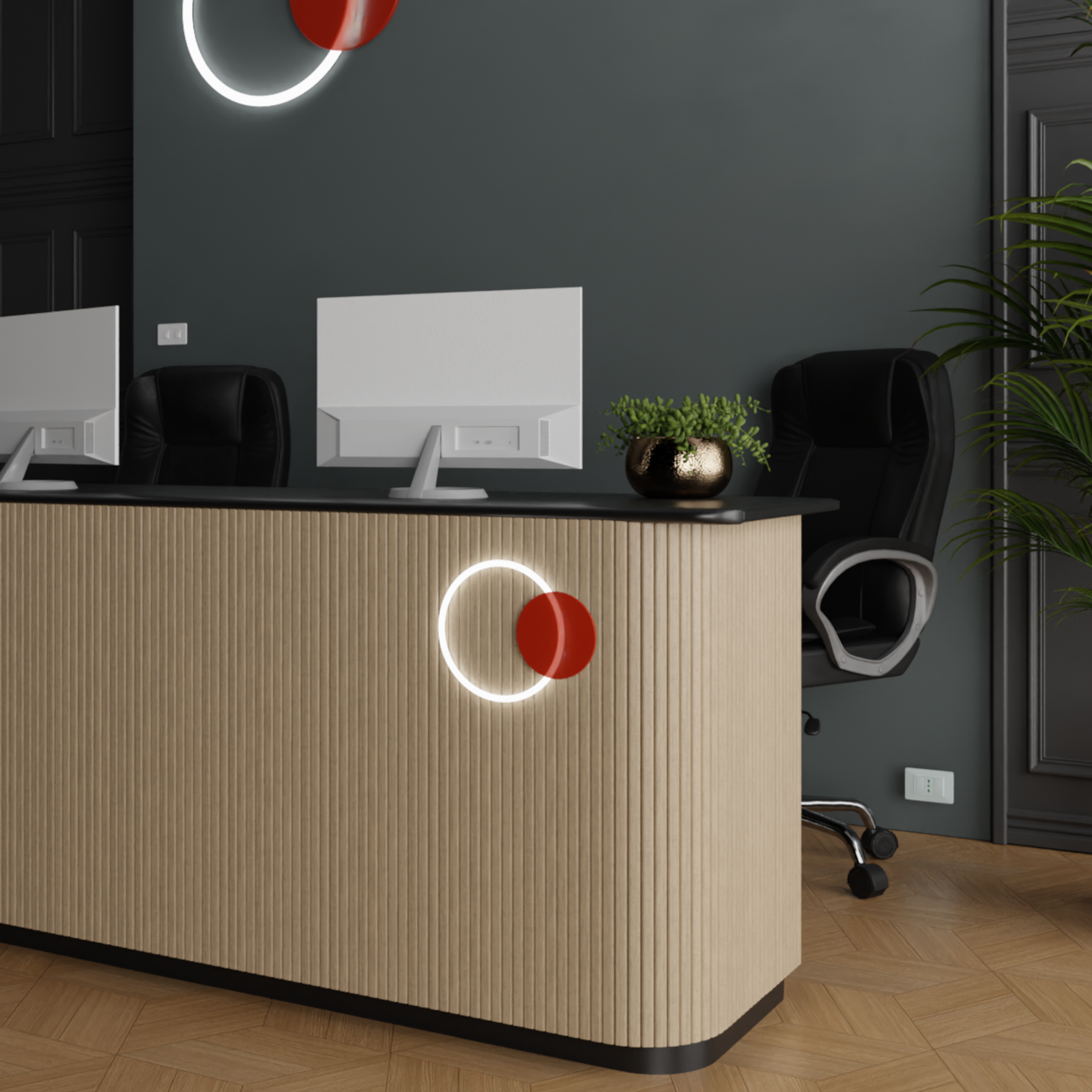 Panele ścienne 3D Lamel rolowany 90x40 cm Dąb naturalny - 2