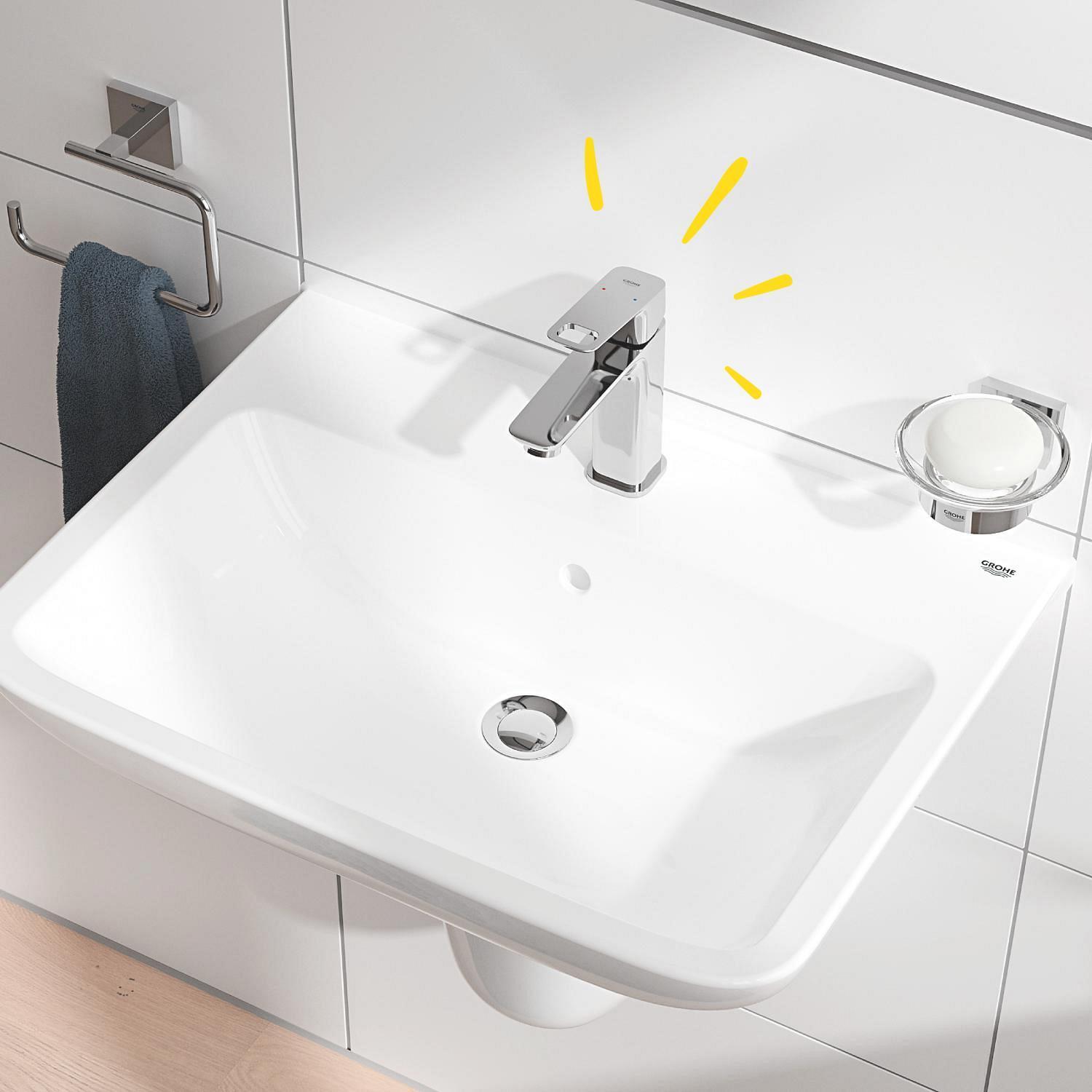 Grifo de lavabo GROHE Clova Pulse monomando cromo brillo. Antical. Latón - 2