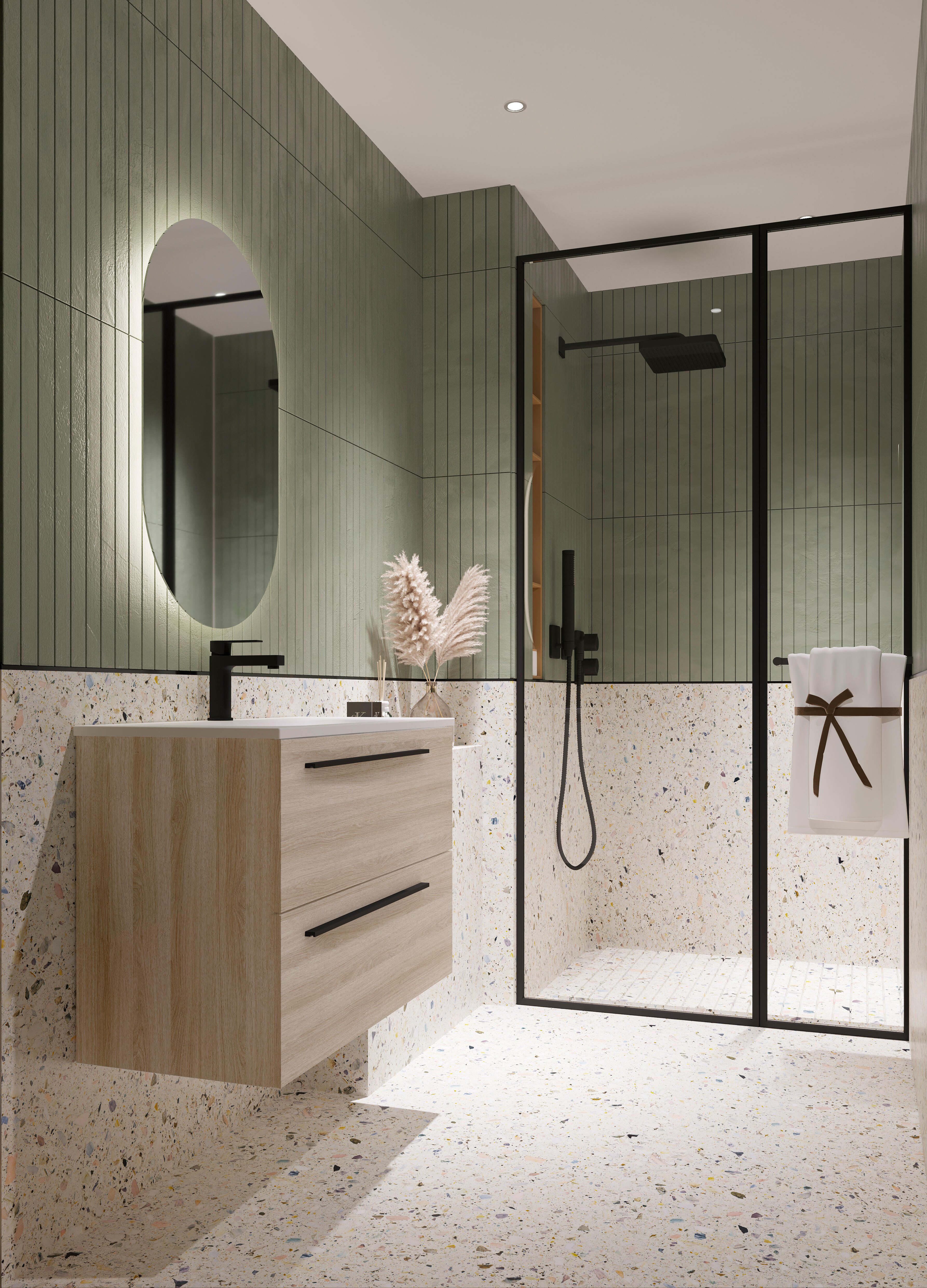 Mueble de baño mía crudo 80x39.5 cm