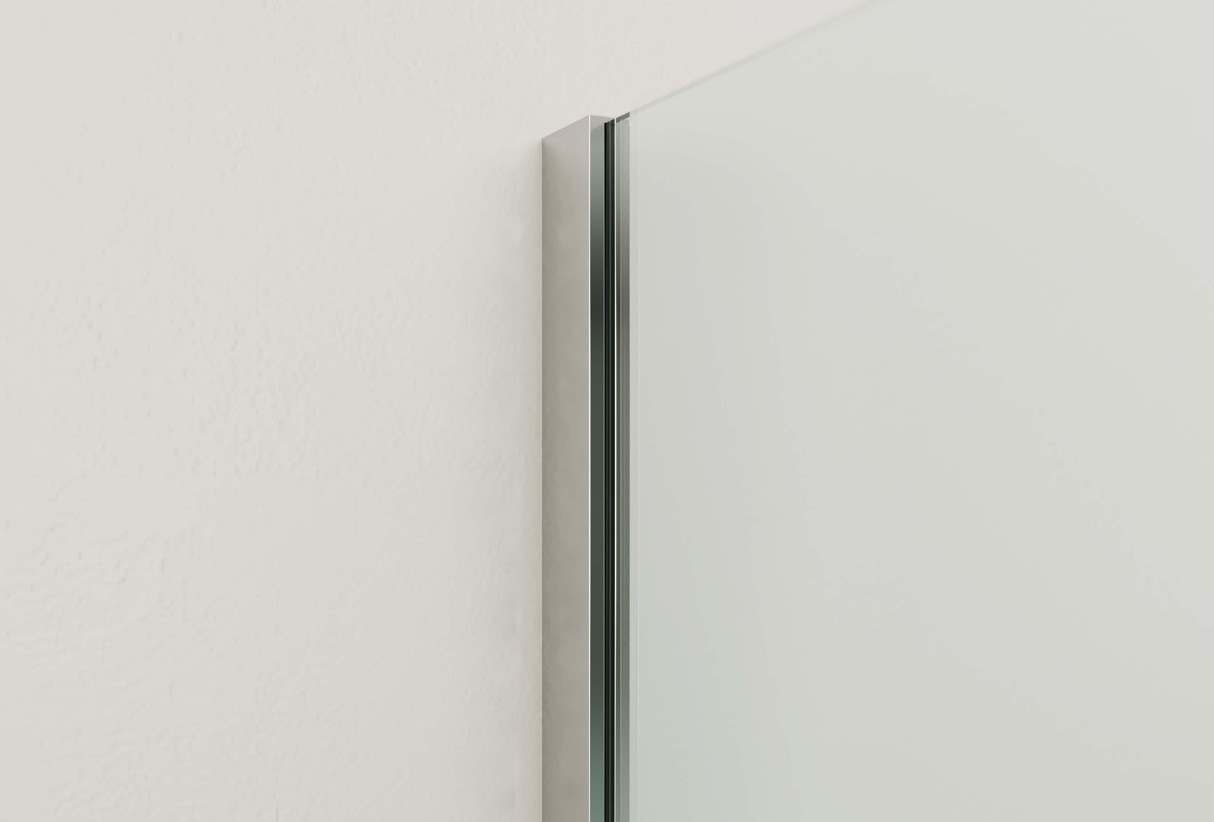 Mampara de ducha frontal corredera transparente ionity i perfil plata (158-160)x200 cm