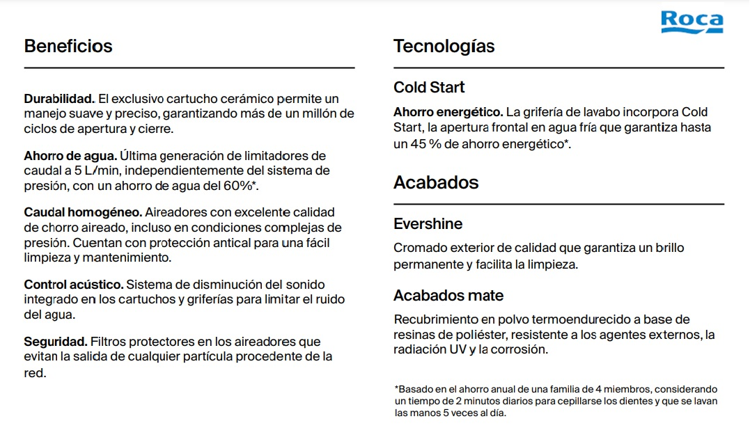 Grifo monomando de bidé ROCA Alpine cromo brillo. Antical. Latón - 3