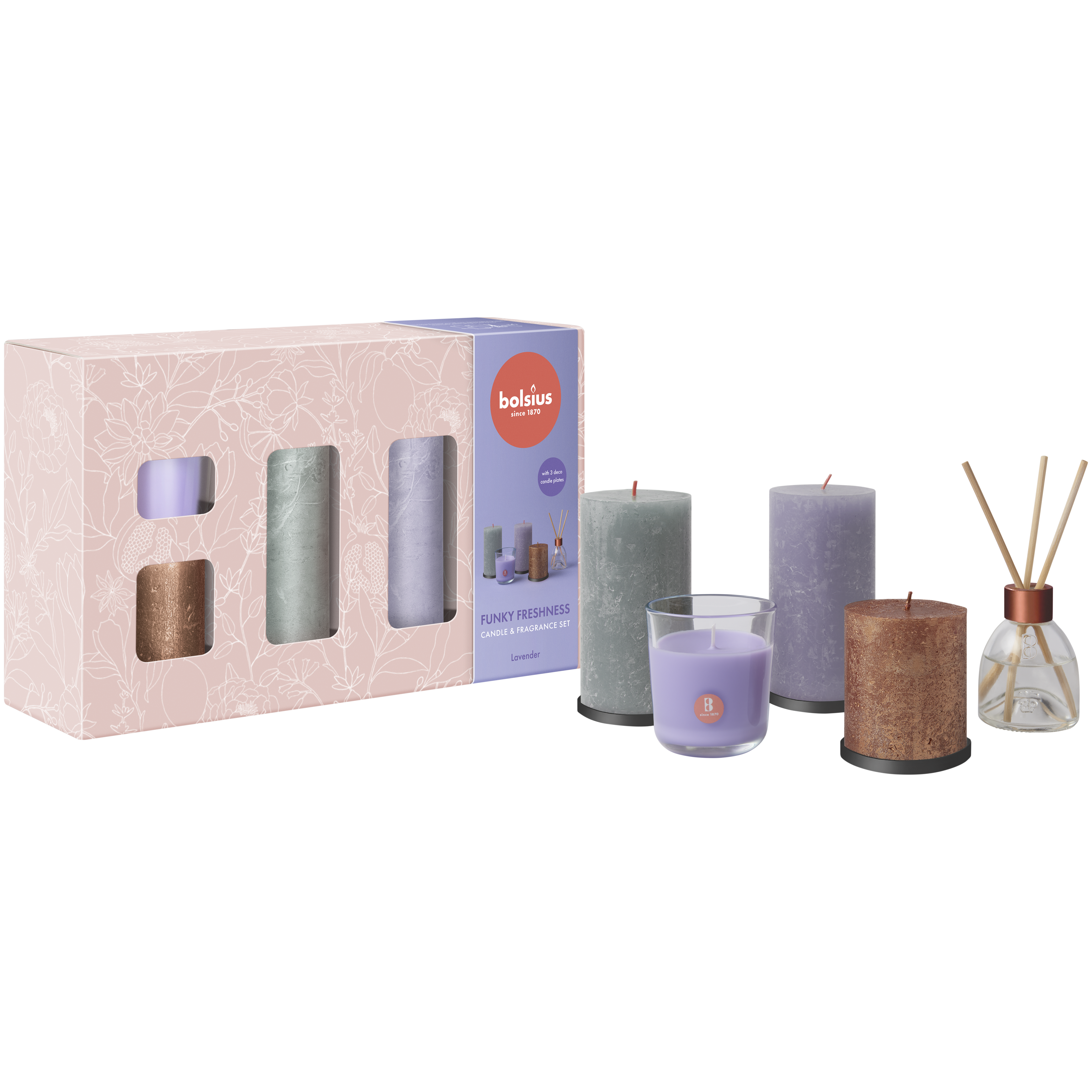 Zestaw prezentowy Funky Freshness Lavender rozm. XL Bolsius