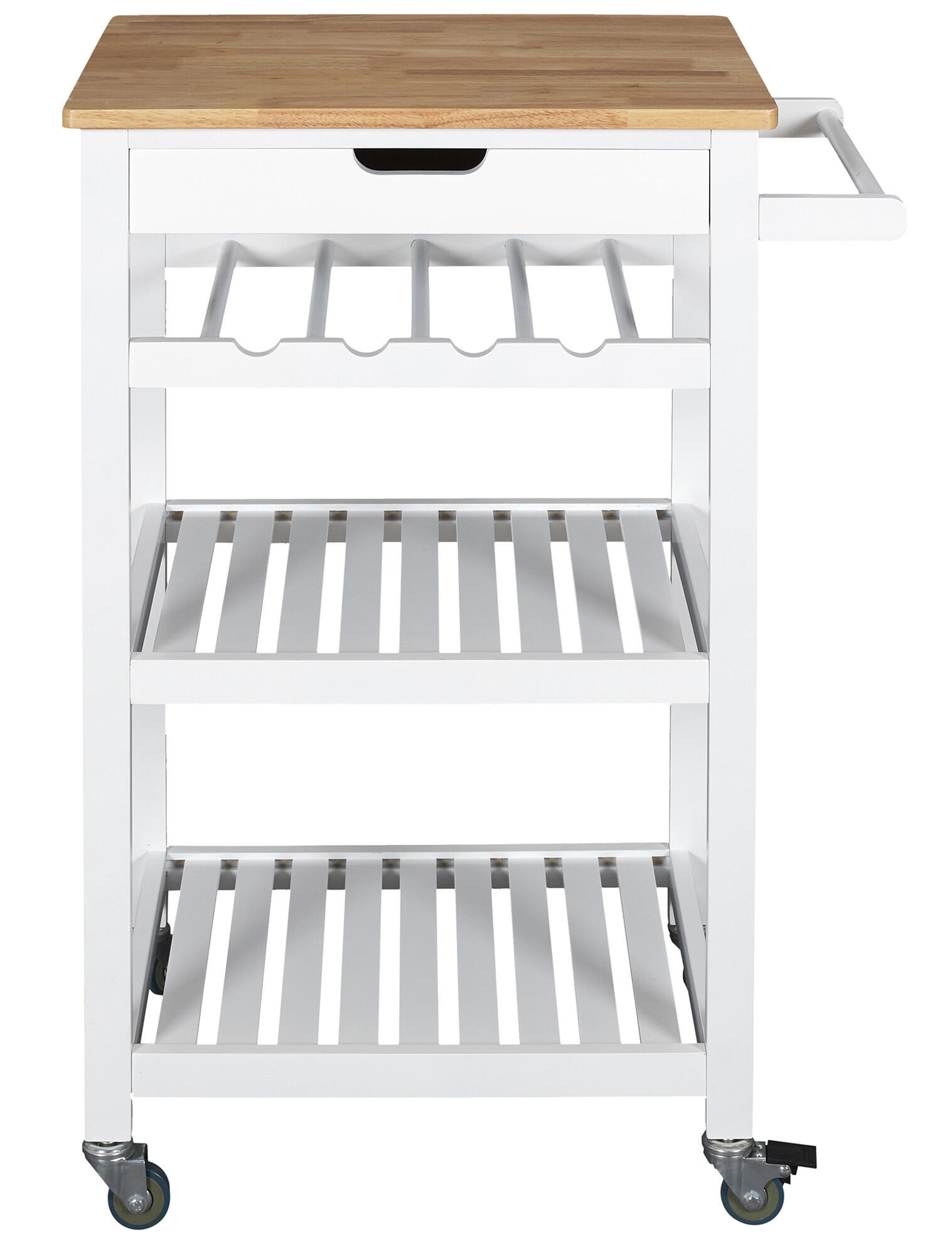 Camarera de cocina multiusos con ruedas blanco 40x65.5cm