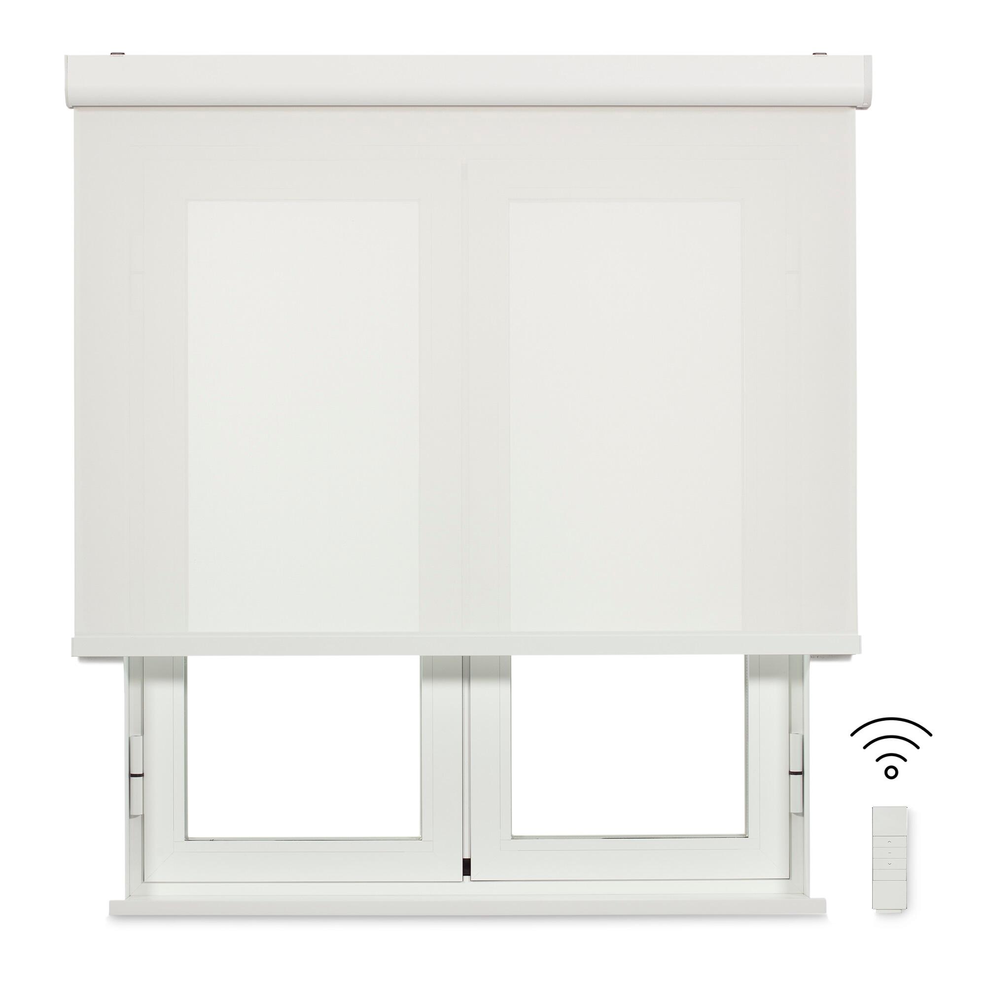 Estor enrollable motorizado motor screen 120x190 cm blanco