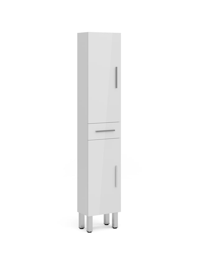 Columna de baño Madrid blanco 35x180x30.6 cm