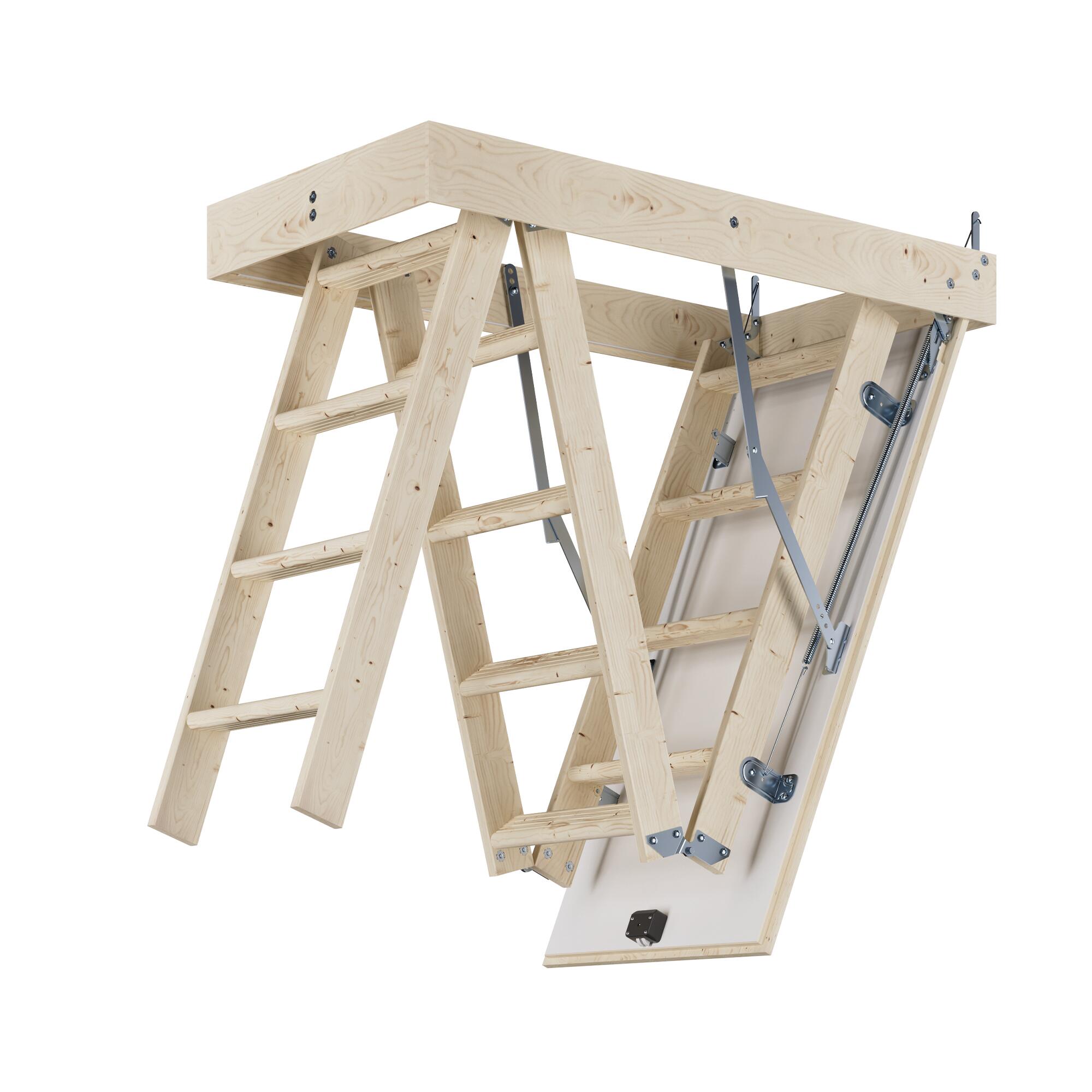 Schody strychowe drewniane EURO ISO 26 120x70 cm 282 cm Dolle - 4
