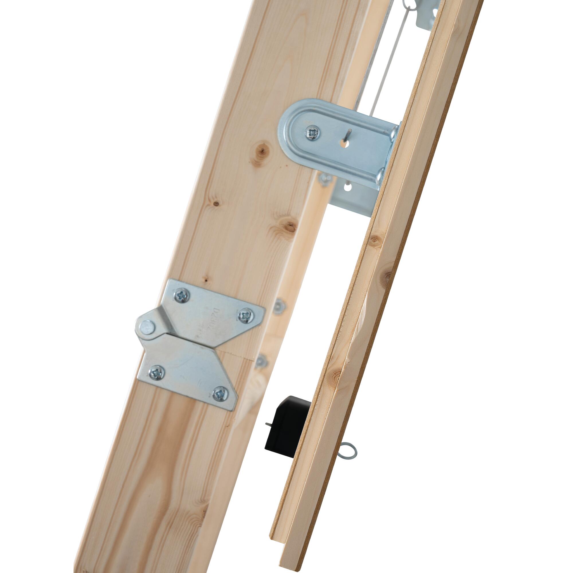 Schody strychowe drewniane EURO ISO 26 120x60 cm 282 cm Dolle - 10