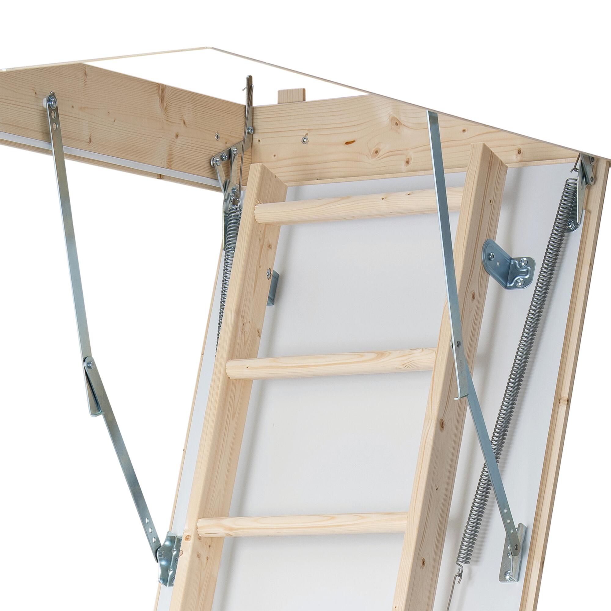 Schody strychowe drewniane EURO ISO 26 120x60 cm 282 cm Dolle - 11