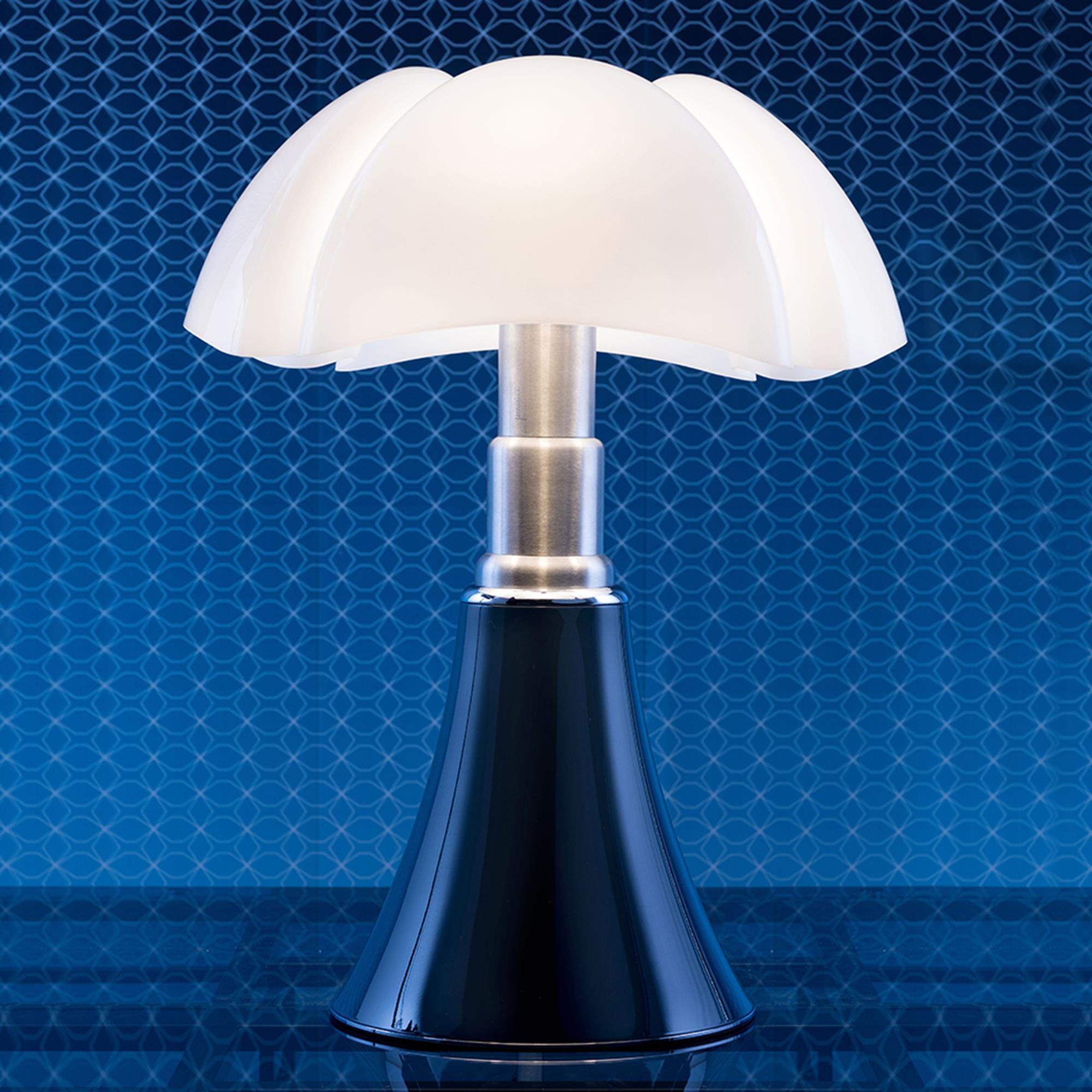 Lampe design Pipistrello bleu ardoise, 4 ampoules, télescopique, H.66-88cm - 4