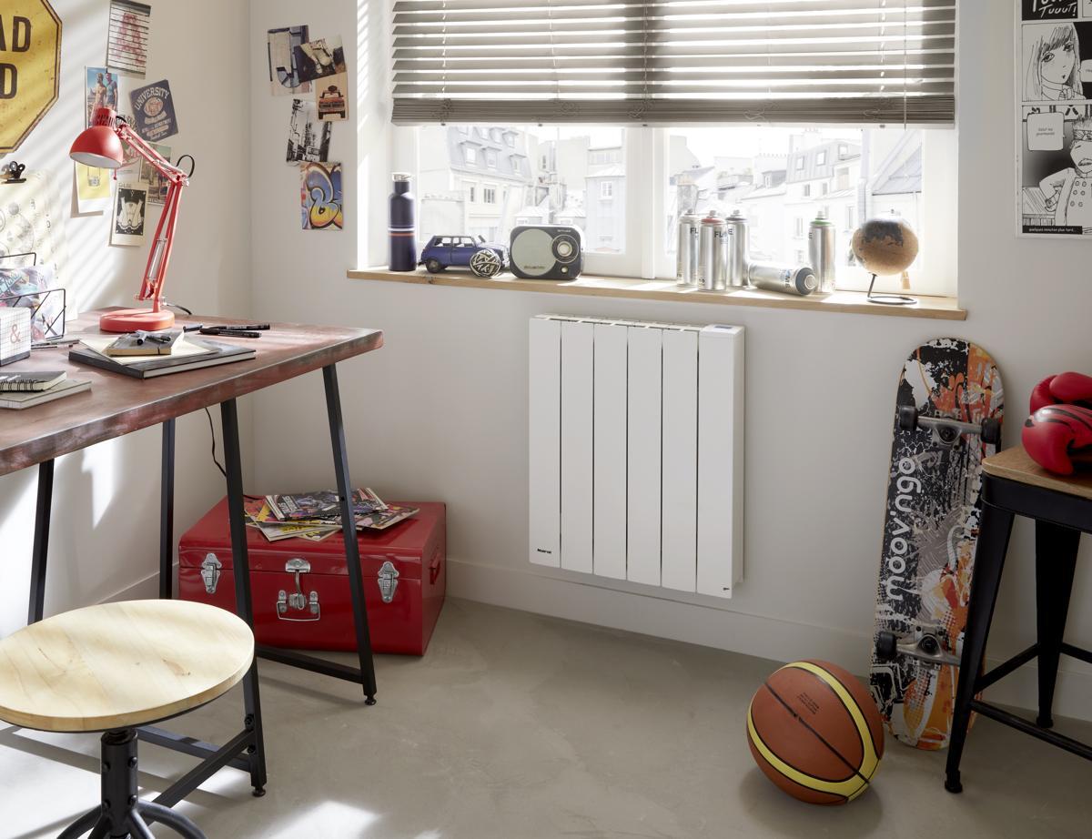 Radiateur électrique à inertie fluide 2000 W NOIROT Radiaflo horizontal blanc - 2