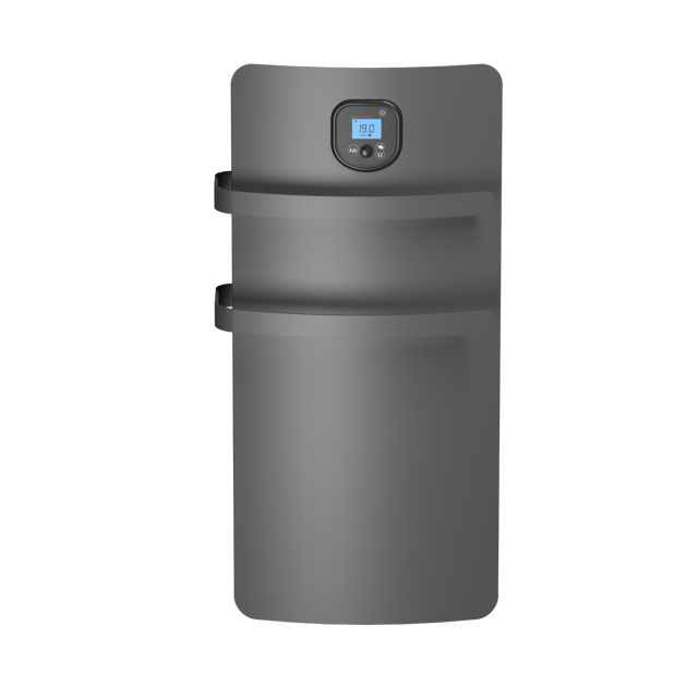 Sèche-serviettes électrique soufflant NOIROT 500 + 700W Anuri gris