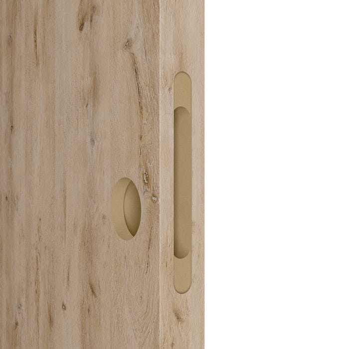 photo porte coulissante lia percée pour serrure