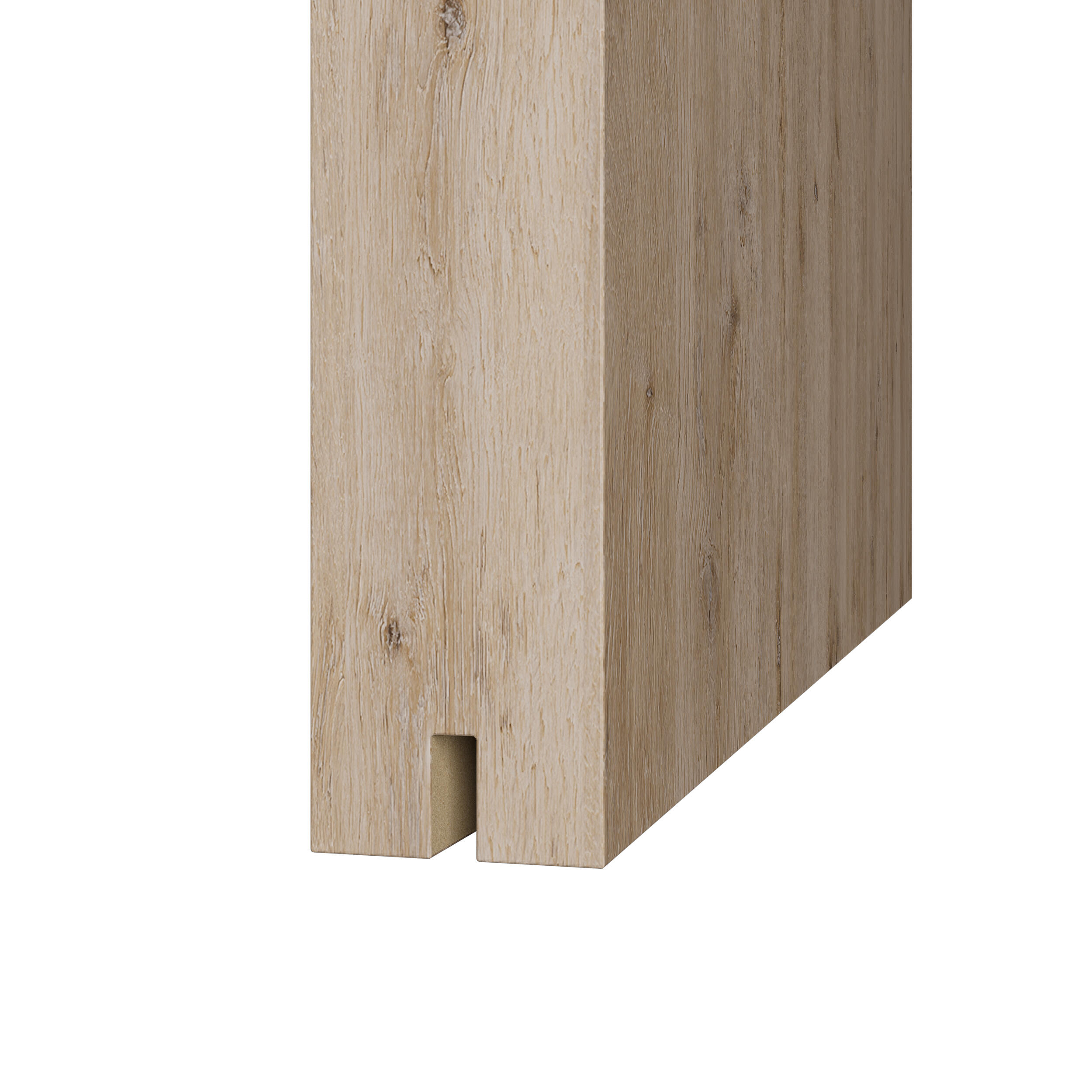 Porte coulissante Lia chêne authentique prépercé, H.204 x l.83 cm ARTENS - 6